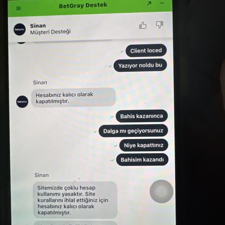 Betgray Ödeme Yapmıyor Ve Hesapları Sebepsizce Kapatıyor