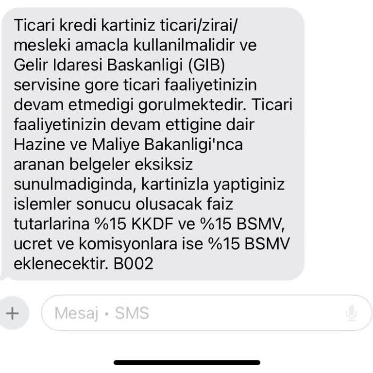 Ticari Kredi Kartı Kullanımında Bilgilendirme Eksikliği