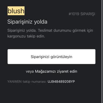 Blush For Skin Siparişim Ulaşmadı