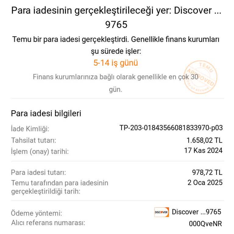 Ziraat Bankası'nda İade Sorunu