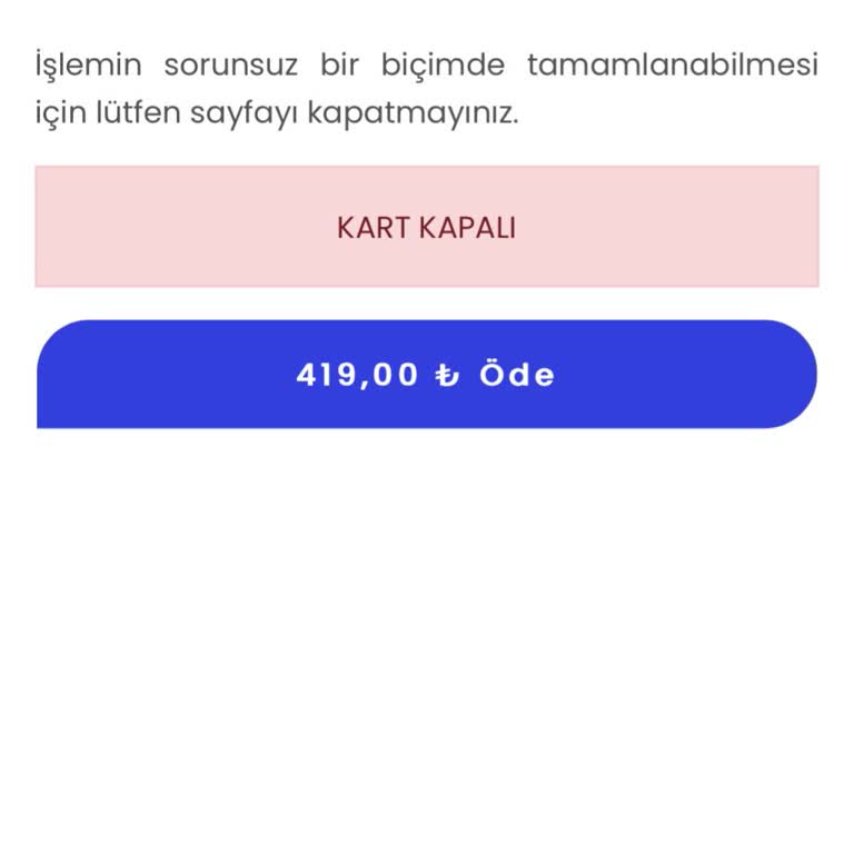 Yemeksepeti'nde Kart Değişikliği Sorunu