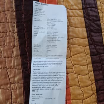 Arızalı Çamaşır Makinesi Sorunu