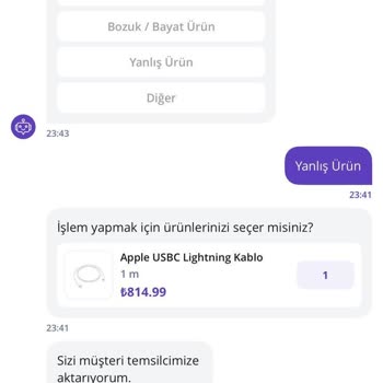 Yanlış Ürün Ve Geciken Teslimat Sorunu