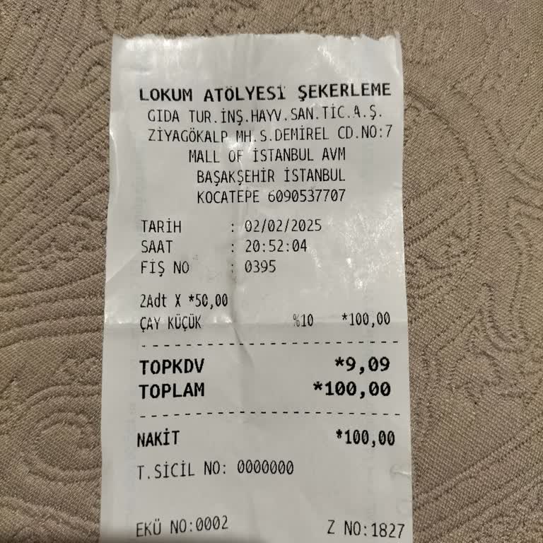 Mall Of İstanbul Lokum Atölyesi'nde Fahiş Çay Fiyatları