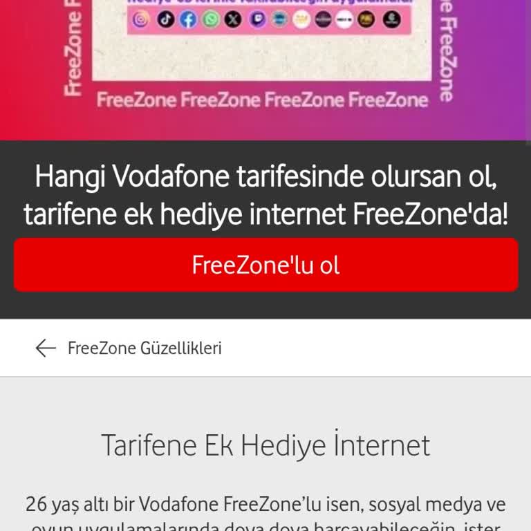 Vodafone Freezone Kampanya Sorunu Ve Telafi Talebi