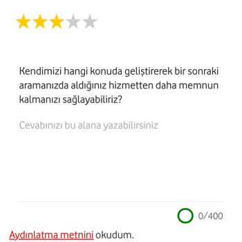 Vodafone Müşteri Hizmetleri Ve Anket Sistemi Hayal Kırıklığı