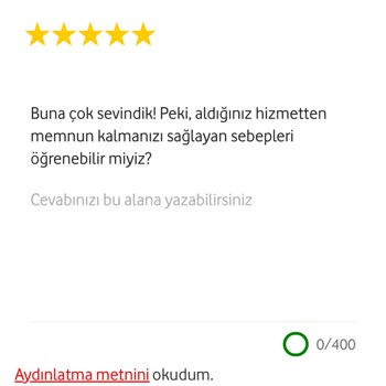 Vodafone Müşteri Hizmetleri Ve Anket Sistemi Hayal Kırıklığı