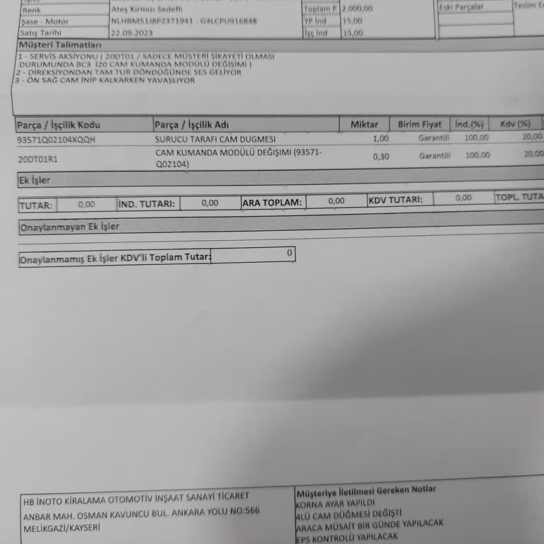 Direksiyon Uğultusu Sorunu Çözülmedi