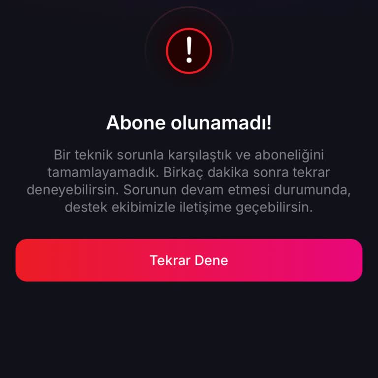 Üyelik Sorunları Ve Destek Ekibi Cevapsızlığı