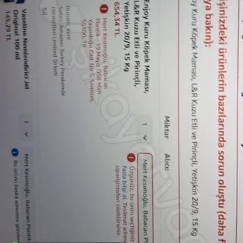 Amazon Bu Adrese Teslim Edilemez!
