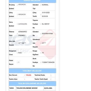 Kargo Teslimatında Yaşanan Sorunlar