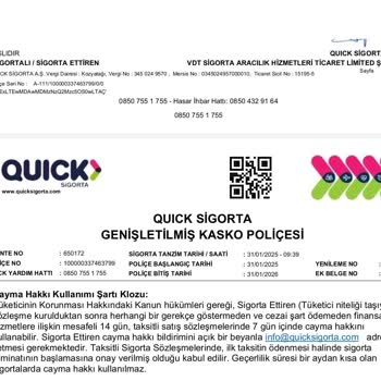 Kasko Poliçesi İptalinde Yaşanan Sorunlar