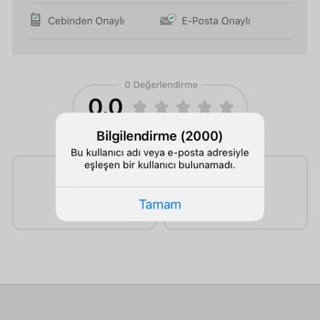 Ürün Satışında Karşılaşılan Ekran Hataları