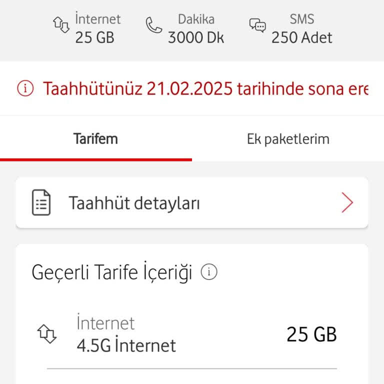 Vodafone Taahhüt Sonrası Fahiş Fiyat Artışı