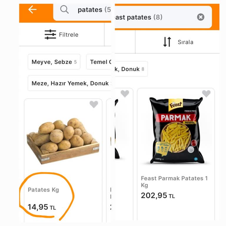 Donmuş Patates Fiyatlarındaki Aşırı Artışa Dikkat!