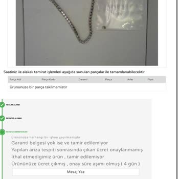 Saat & Saat: Sorunlu Ürün Ve Yetersiz Müşteri Hizmetleri