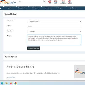Oyunzade Haksız Ban Ve İlgisiz Destek!