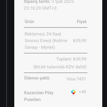 Oyun İçinde Çifte Fatura Ve Enerji Paketi Sorunu