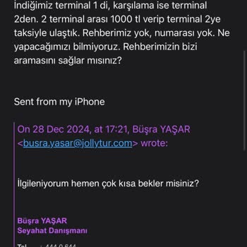 Jolly Tur İle Dubai'de Yaşanan İletişim Ve Organizasyon Sorunları