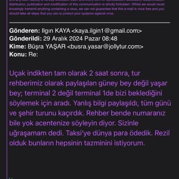 Jolly Tur İle Dubai'de Yaşanan İletişim Ve Organizasyon Sorunları