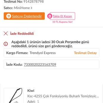 Buharlı Temizleme Makinesi Mağduriyeti: İade Ve Ücret Sorunu