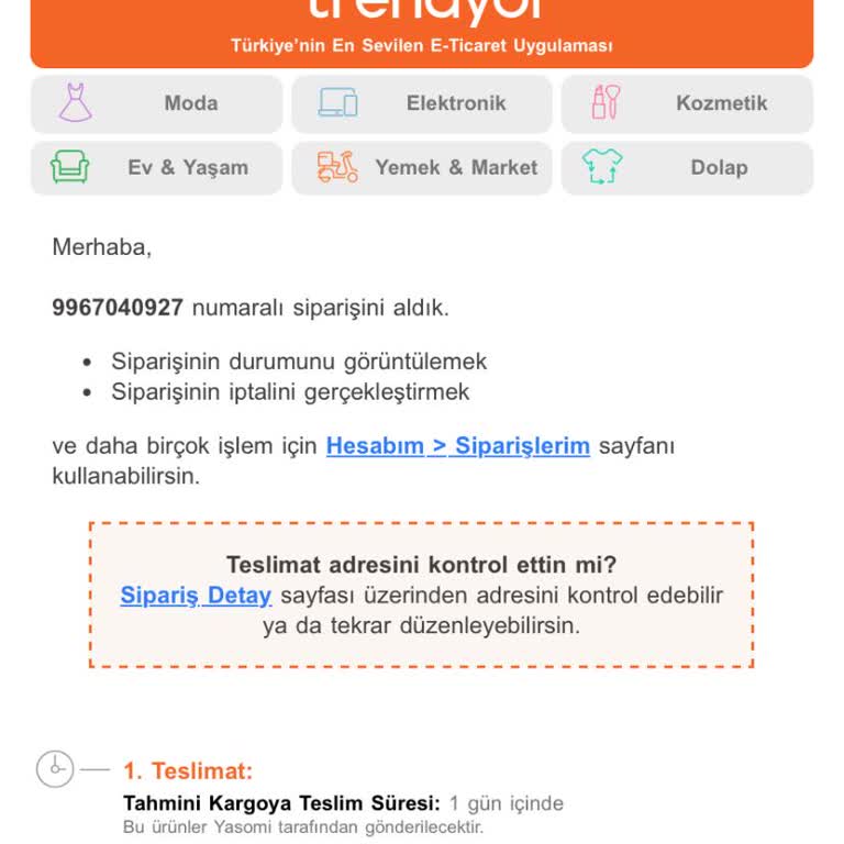 Trendyol'da Kayıp Sipariş: İade Sürecinde Zorluk