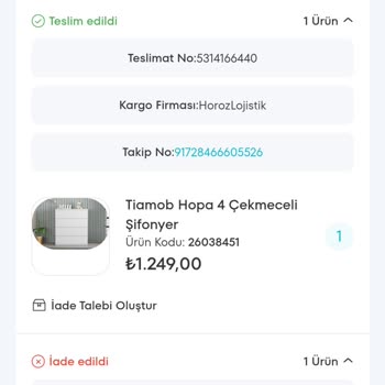 Eksik Ve Kusurlu Şifonyer Sorunu