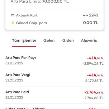 Akbank'tan Haksız Artı Para Faizi Kesintisi