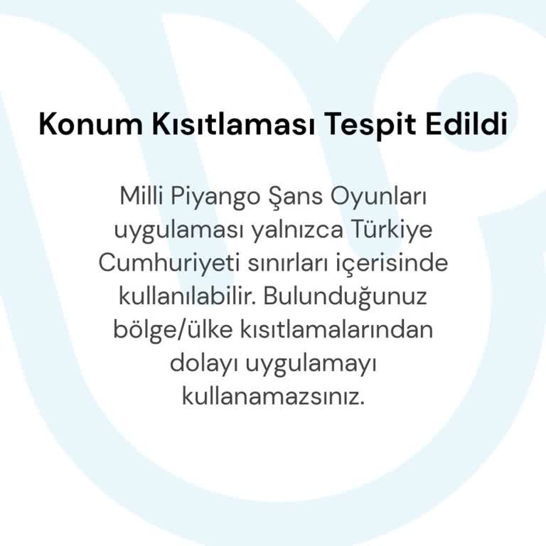 Konum Kısıtlaması Nedeniyle Uygulamaya Erişim Sorunu