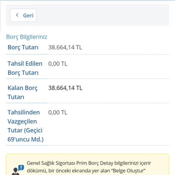 Genel Sağlık Sigortası Prim Borcunun Silinmemesi Ve Artan Faizler