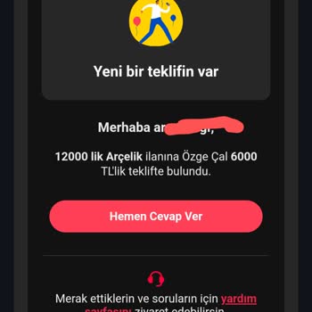 Letgo Uygulamasında Teklif Görüntüleme Sorunu