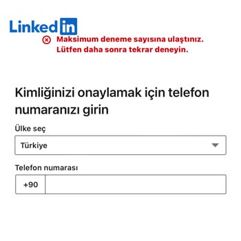 LinkedIn Hesap Kısıtlaması Ve Kimlik Doğrulama Sorunu