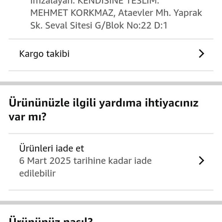 Amazon'dan Alınan Telefonun Faturası Gönderilmedi