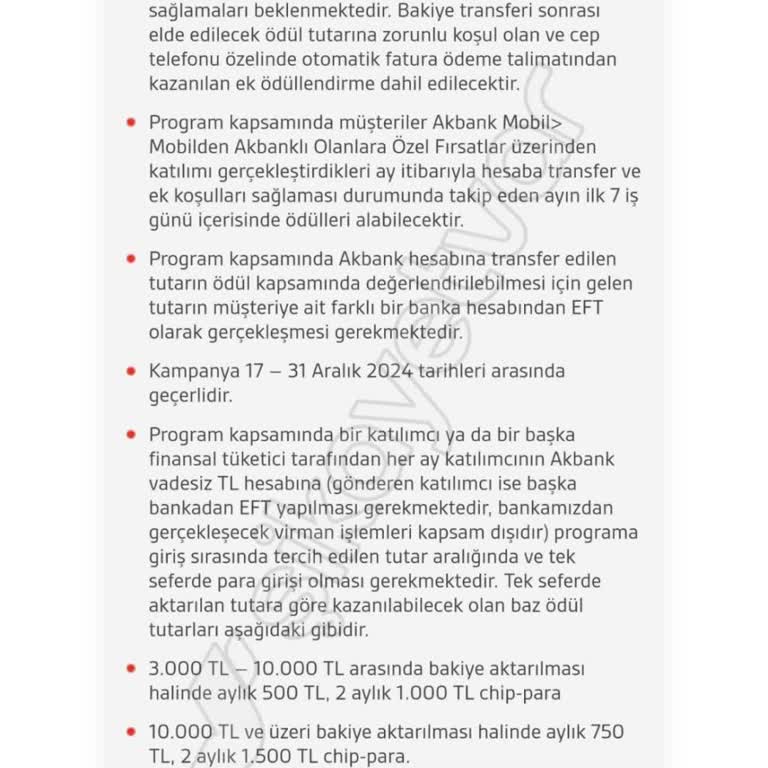 Akbank Chip-Para Kampanyasında Eksik Yükleme Sorunu