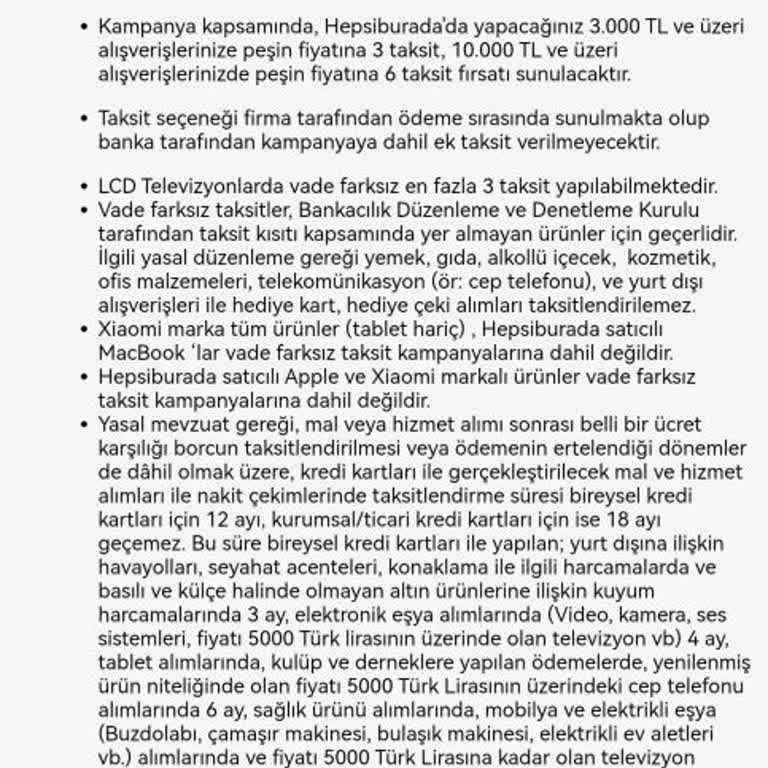 Yanıltıcı Kampanya: Peşin Fiyatına Taksit Sorunu