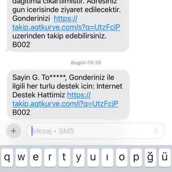 AGT Kurye İle İletişim Sorunları Ve Teslimat Gecikmeleri