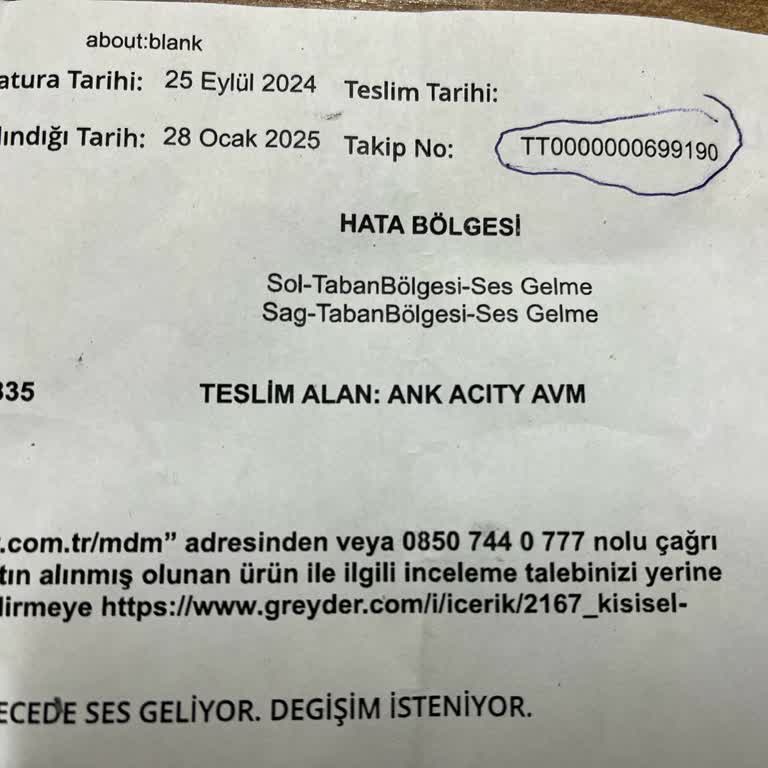Greyder Ayakkabıda Ses Sorunu Ve İlgisizlik