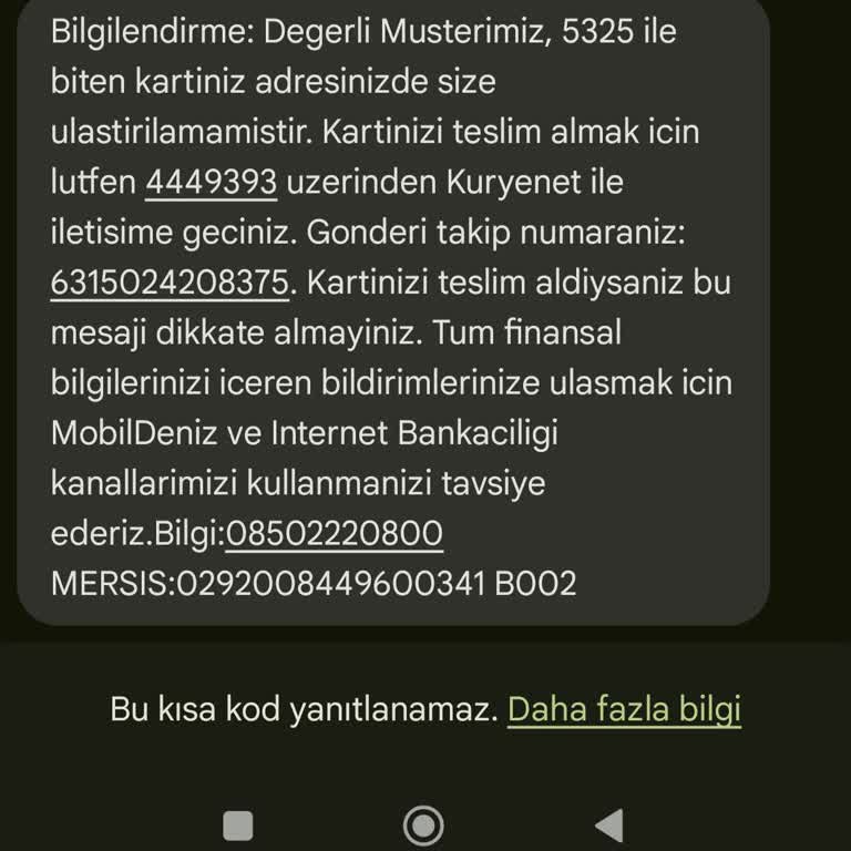 Kuryenet Bafra Şubesi: Adresime Ulaşmayan Kredi Kartı Sorunu