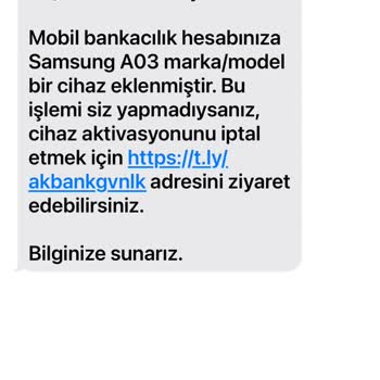Akbank'tan Gelen Şüpheli Mesajlar Ve Güvenlik Endişesi