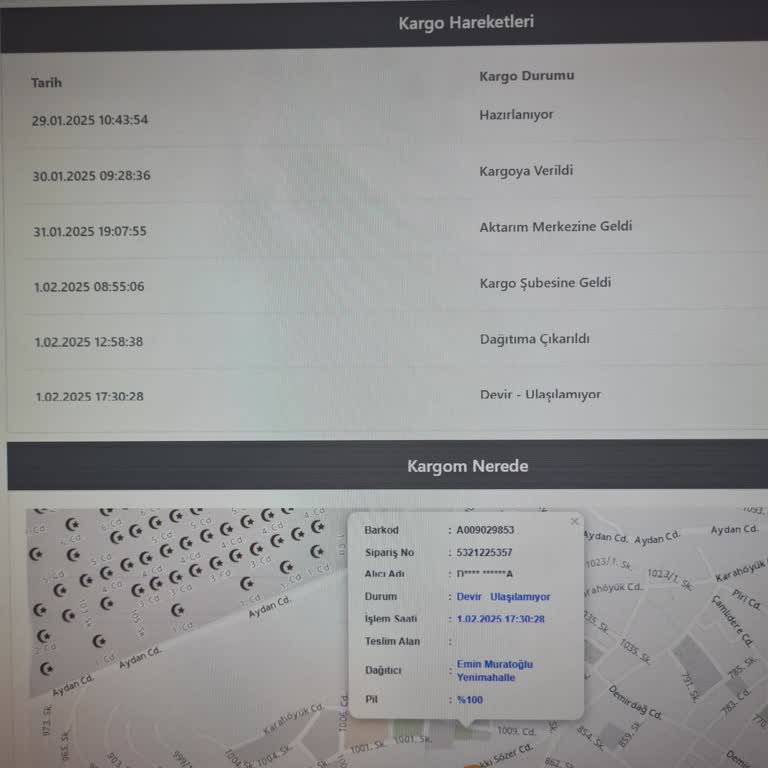 A101 Siparişim Teslim Edilmedi Ve Müşteri Hizmetlerine Ulaşılamıyor