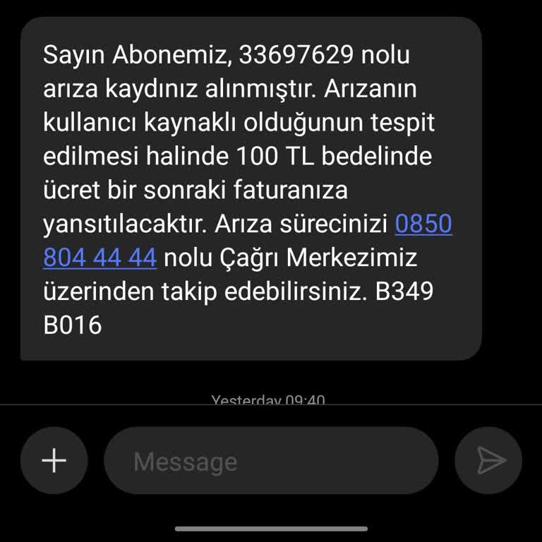 İnternet Kesintisi Ve Yetersiz Müşteri Hizmeti
