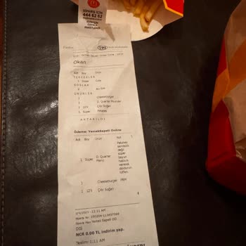 McDonald's Beşiktaş'ta Eksik Ve Hatalı Sipariş Kabusu