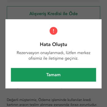 Rezervasyon Sorunu Ve Yetersiz Müşteri Hizmeti