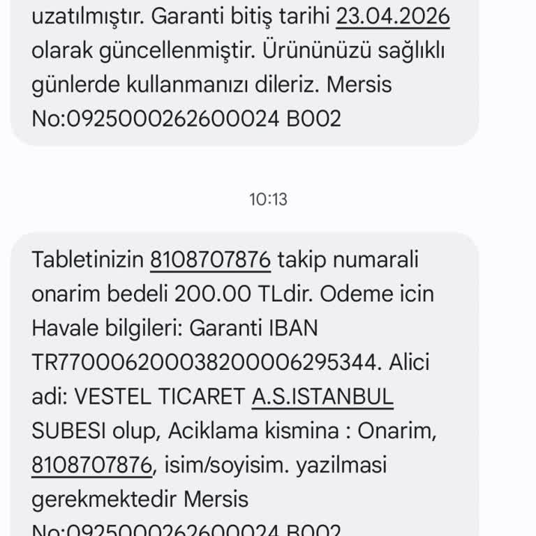 Vestel Servisinde Beklenmedik Ücret Sürprizi