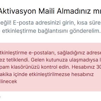 VFS Global Hesap Aktivasyon Sorunu