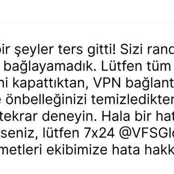 VFS Global Hesap Aktivasyon Sorunu