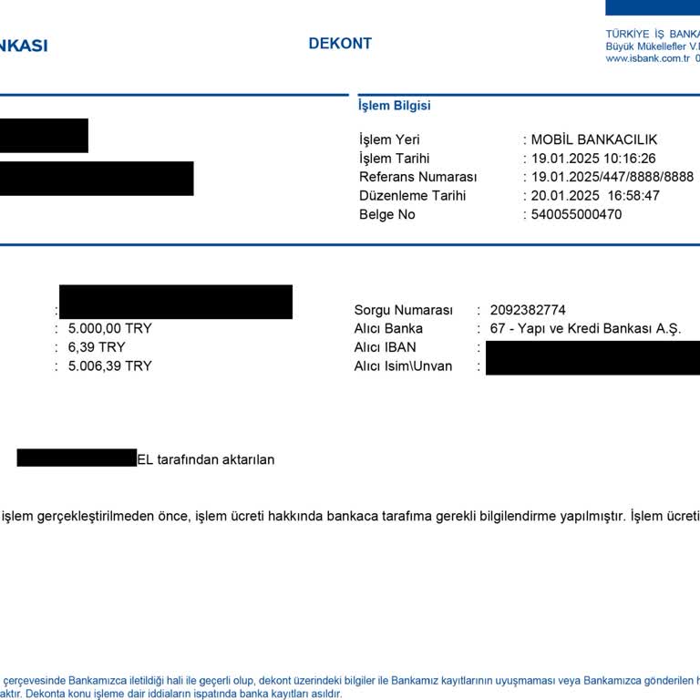 EFT Transferinde 16 Günlük Gecikme Ve Çözüm Bulamama Sorunu