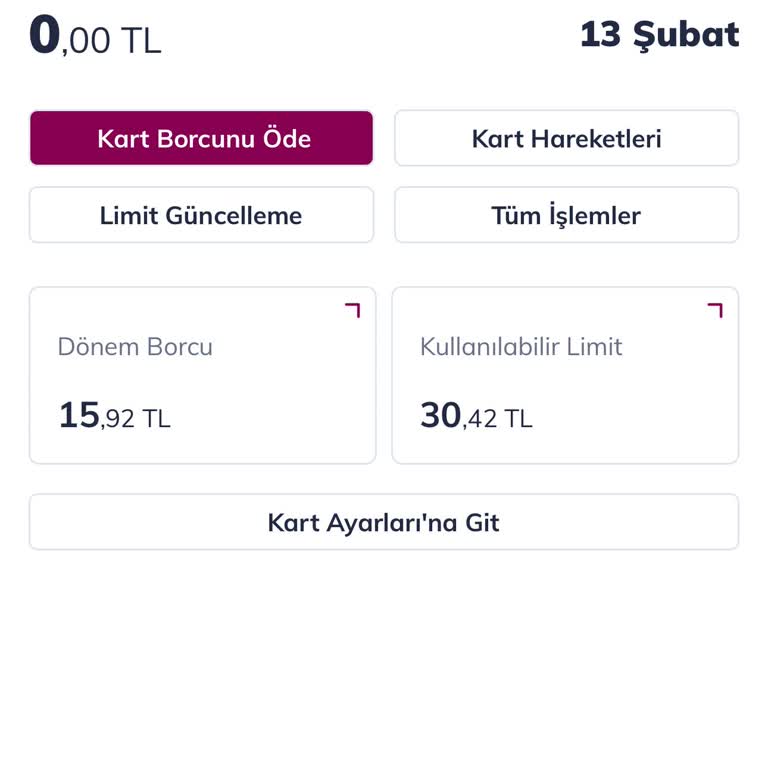 Kredi Kartı Limit Kısıtlaması Sorunu