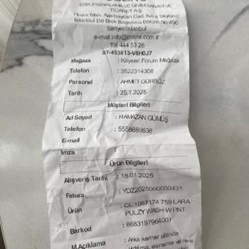 Hatalı Ürüne İade Reddedildi