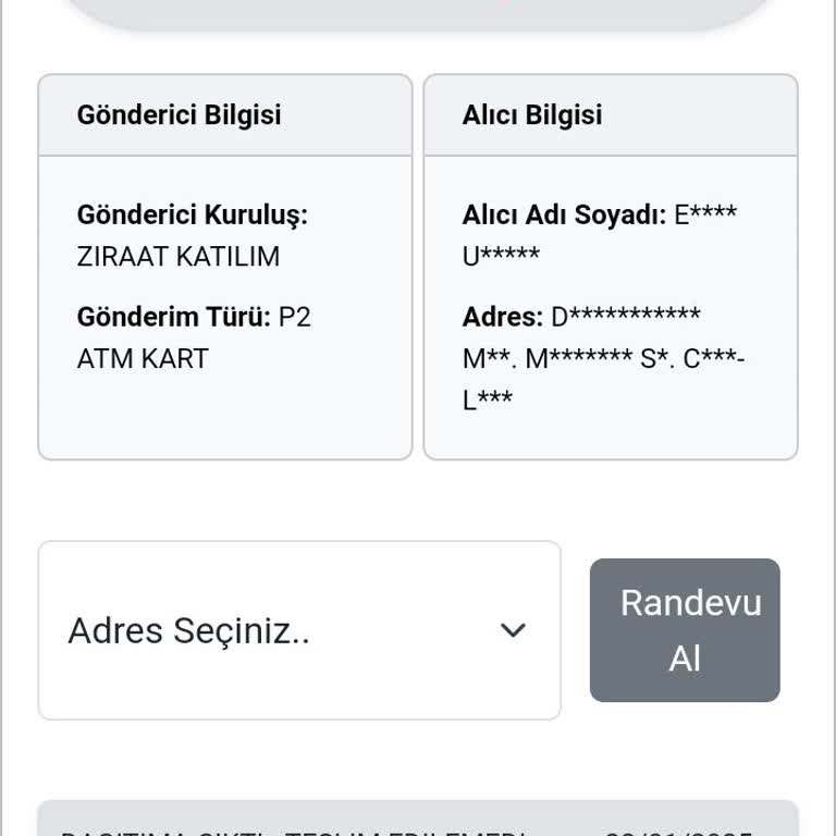 Teslim Edilmeyen Banka Kartı Ve İletişim Sorunları